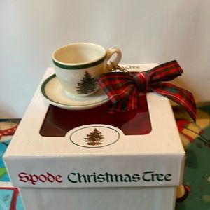 Spode Christmas Cup & Saucer  Ornament